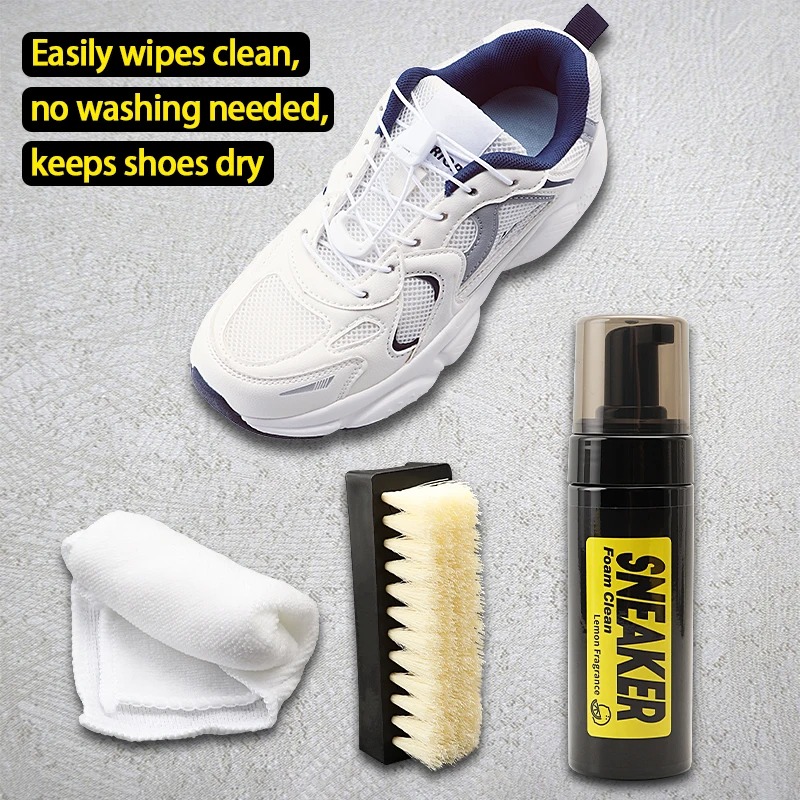 靴クリーニングキット 150ML フォームクリーナー ドライ - White Sneaker Care Kit のレビューと価格
