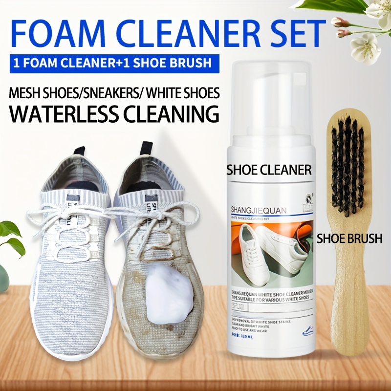 [水なし汚れ落とし]スポーツシューズクリーナー ブラシ付き  - Sneaker Care Foam のレビューと価格