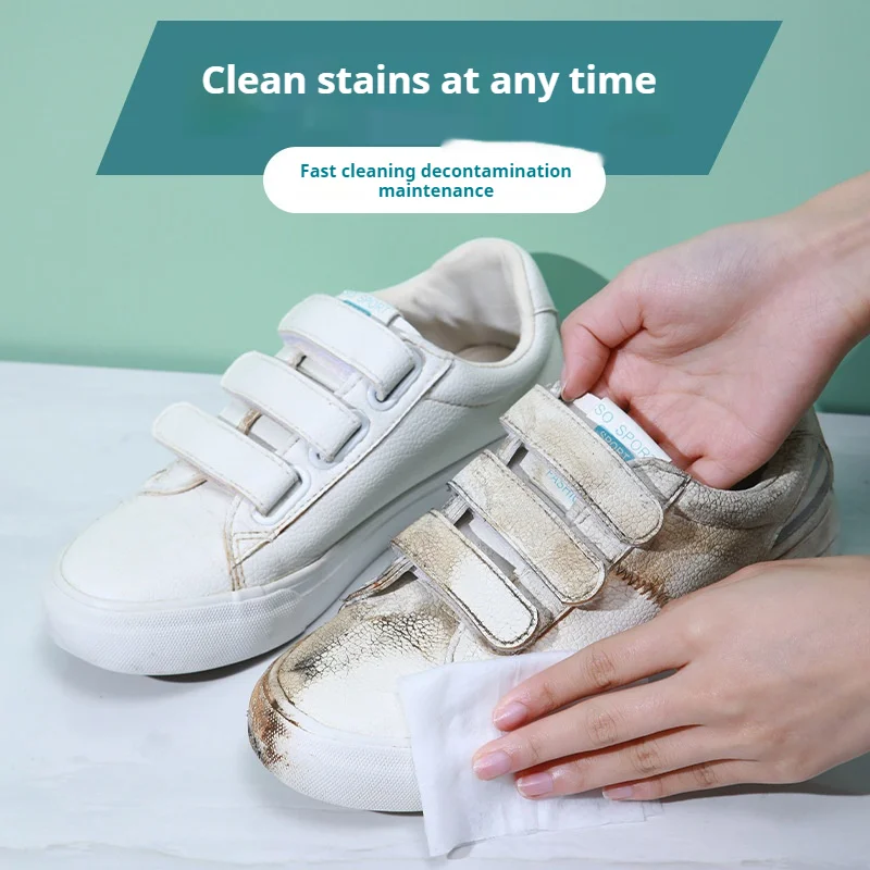 携帯用ノンリンス靴クリーニングワイプ使い捨て強力スニーカー汚 - White Sneaker Care Kit のレビューと価格
